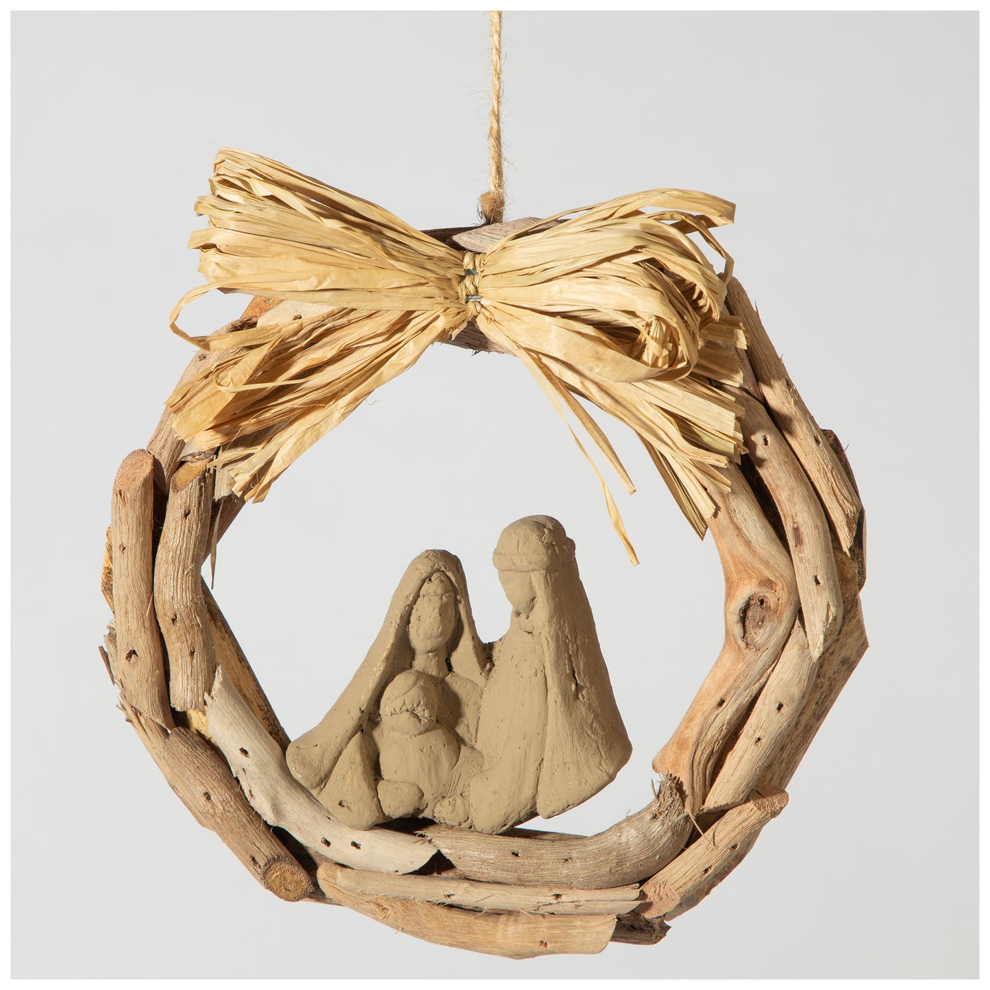 Handmade Recycled Driftwood Christmas Ornament | Fair Trade