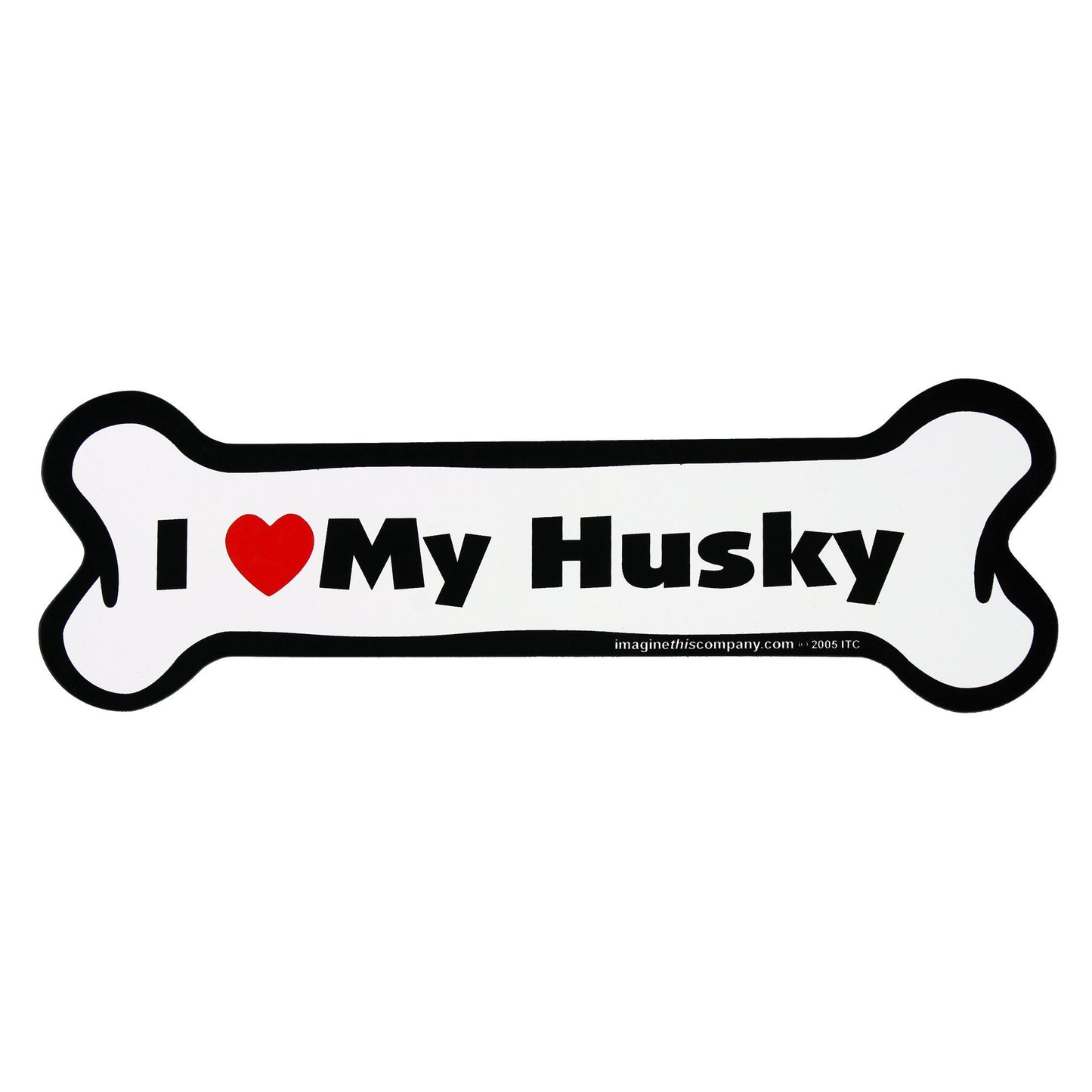 I Love My Dog Car Magnet: Breeds A - K