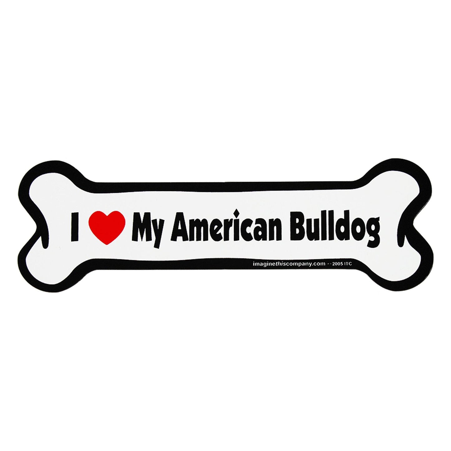 I Love My Dog Car Magnet: Breeds A - K