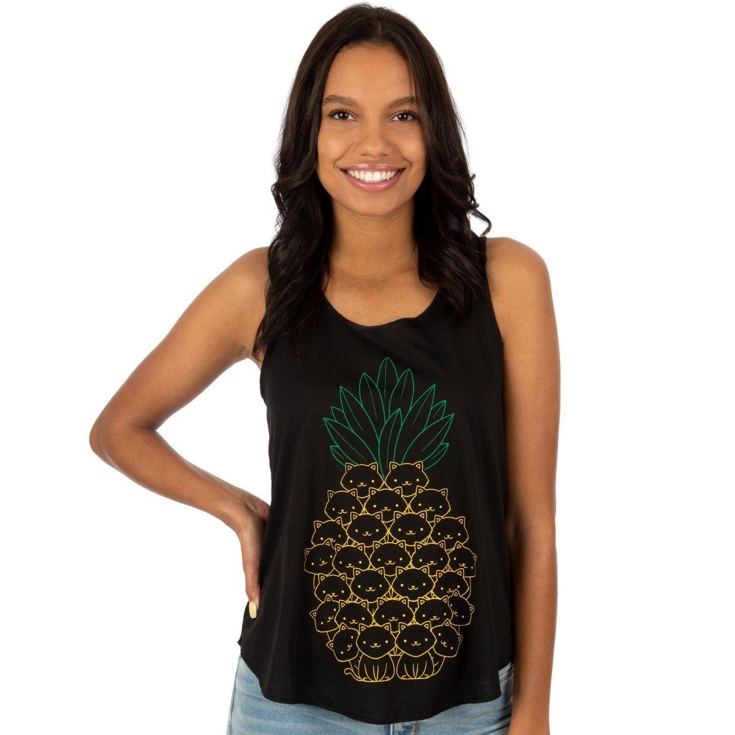 Cat Pineapple Tank Top