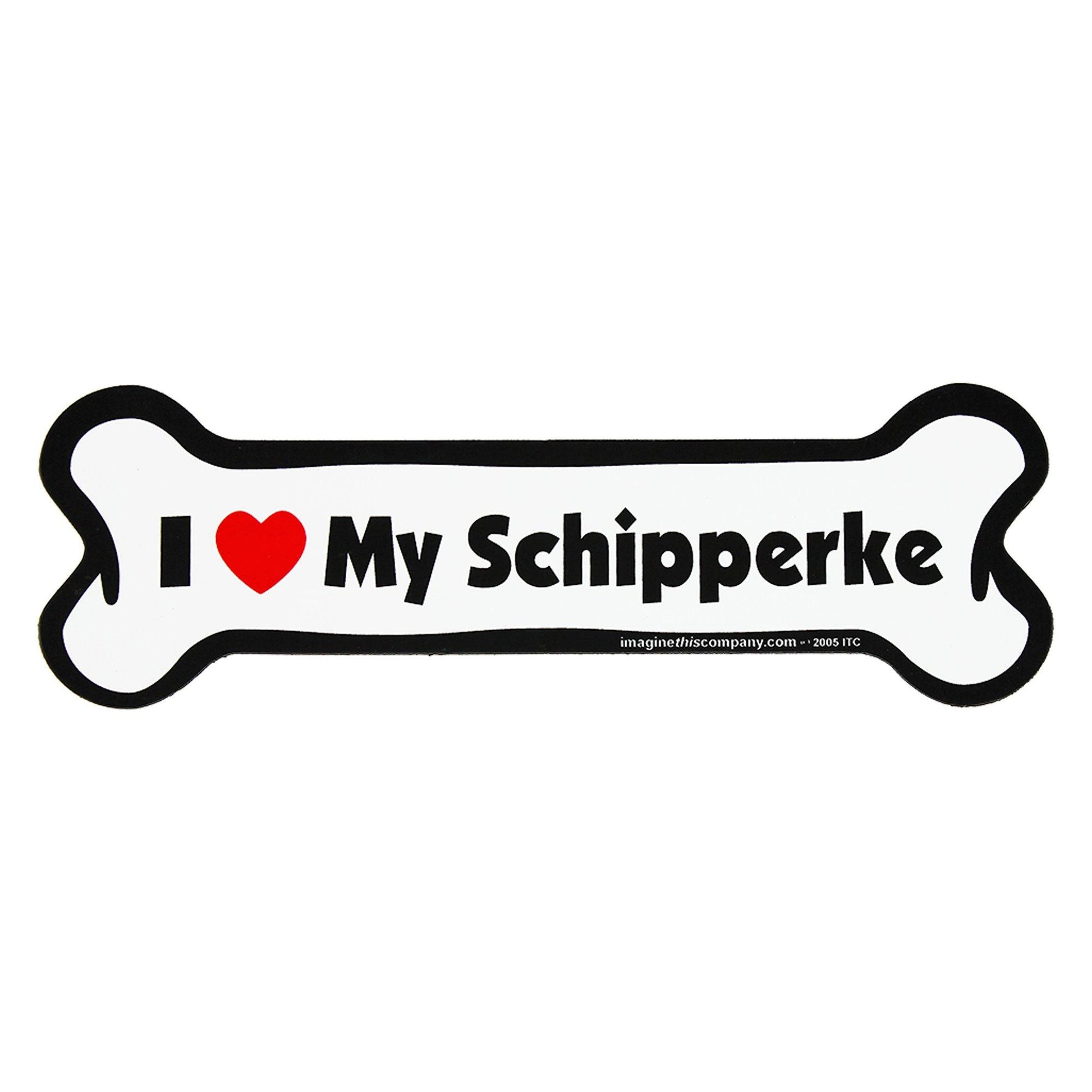 I Love My Dog Car Magnet: Breeds L - Z