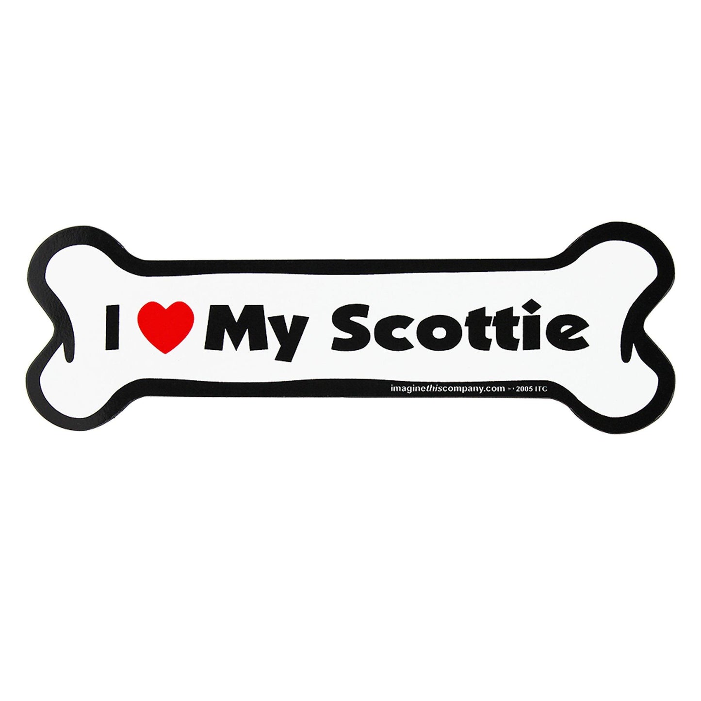 I Love My Dog Car Magnet: Breeds L - Z