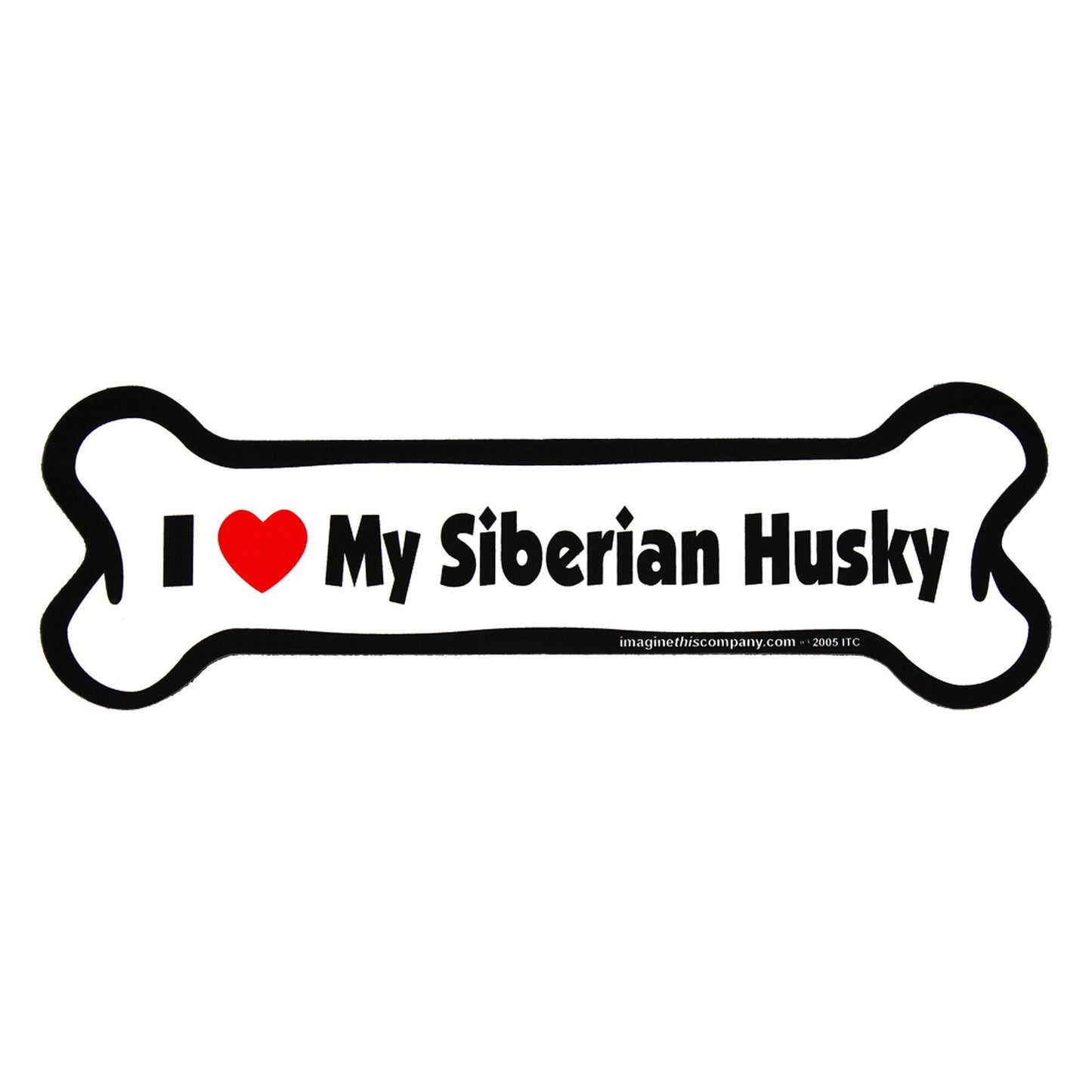 I Love My Dog Car Magnet: Breeds L - Z