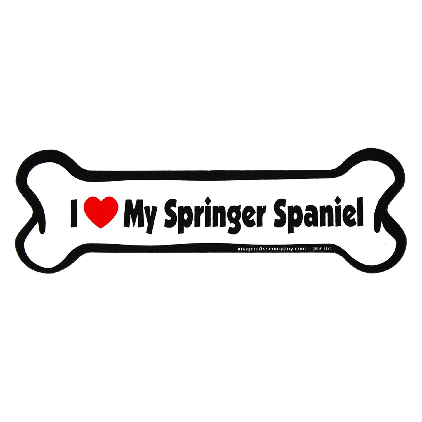 I Love My Dog Car Magnet: Breeds L - Z