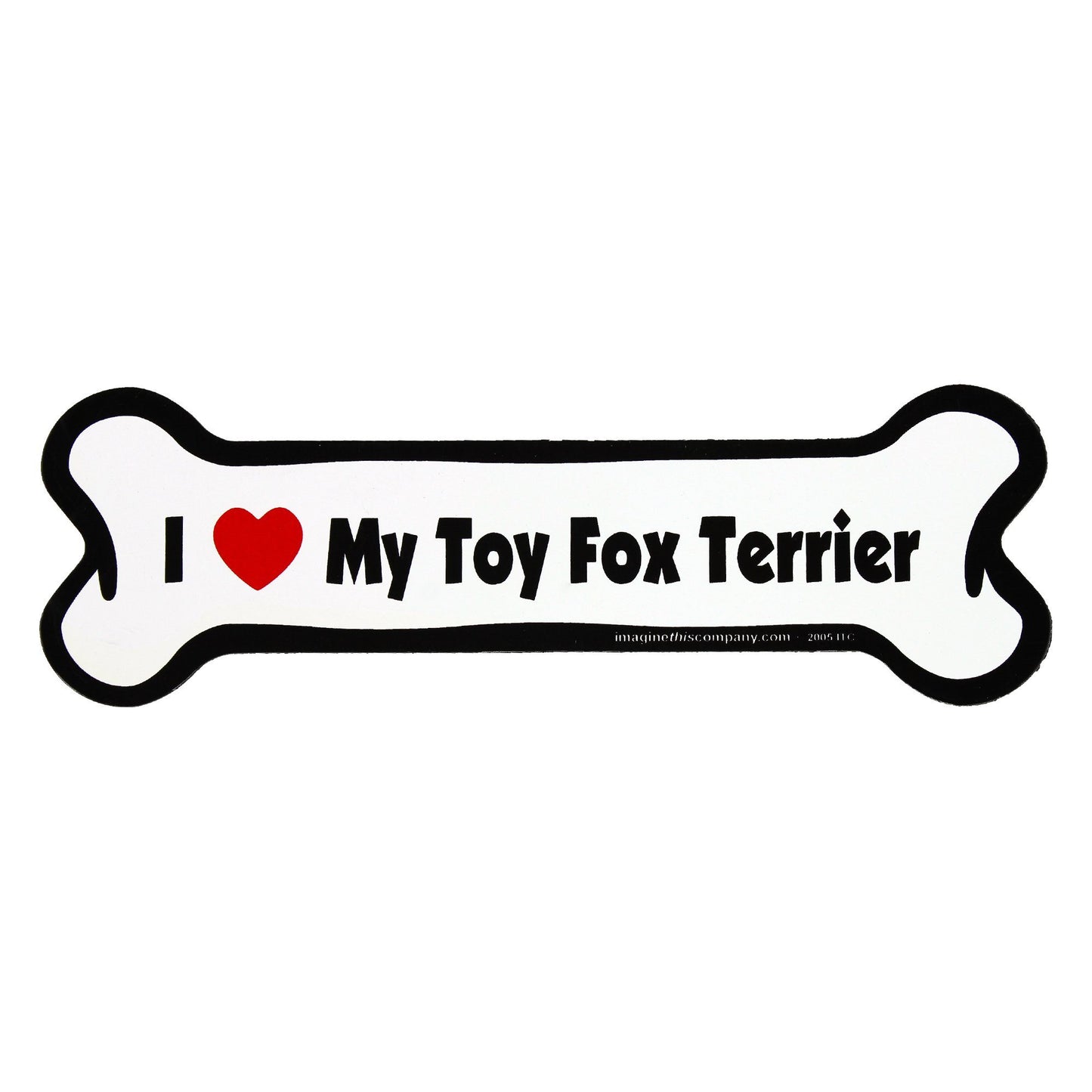 I Love My Dog Car Magnet: Breeds L - Z