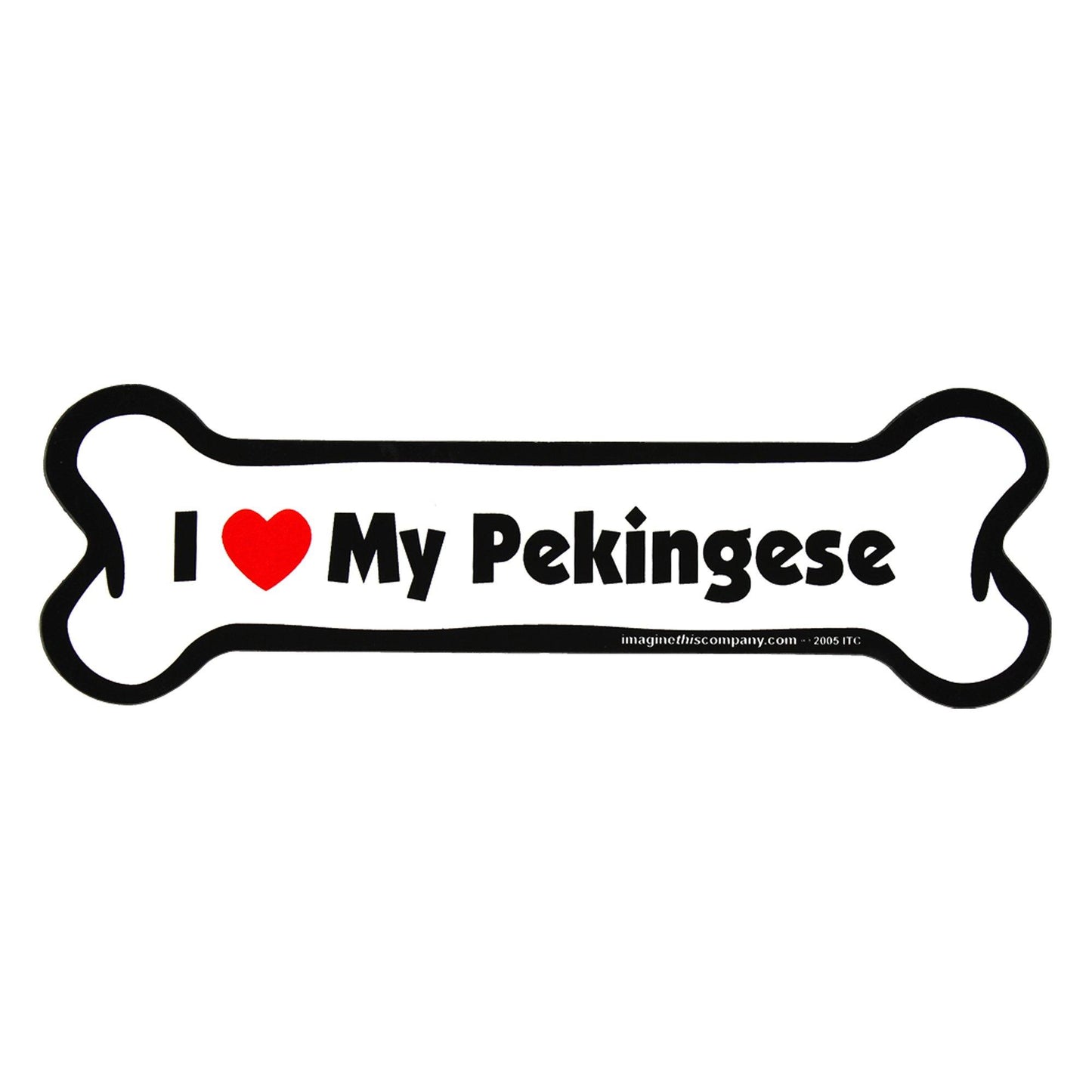 I Love My Dog Car Magnet: Breeds L - Z