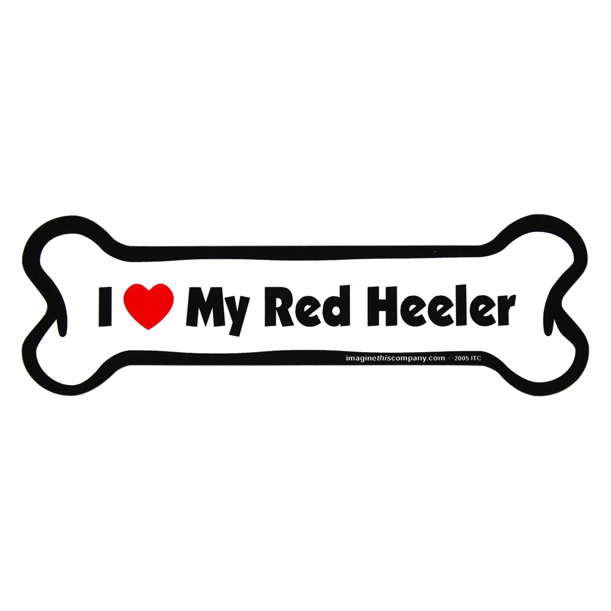 I Love My Dog Car Magnet: Breeds L - Z