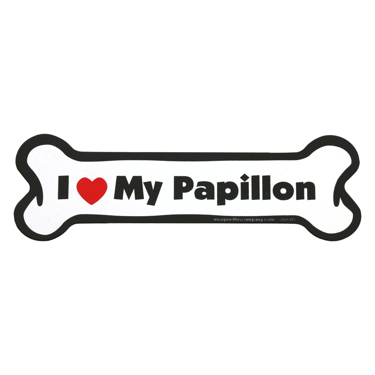 I Love My Dog Car Magnet: Breeds L - Z