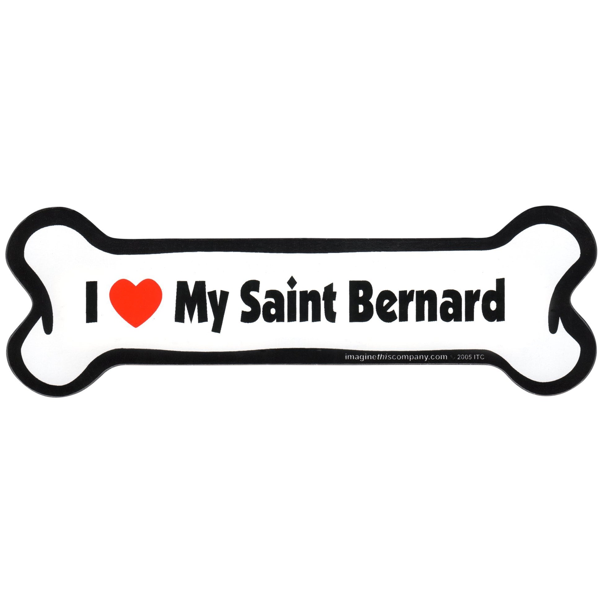 I Love My Dog Car Magnet: Breeds L - Z