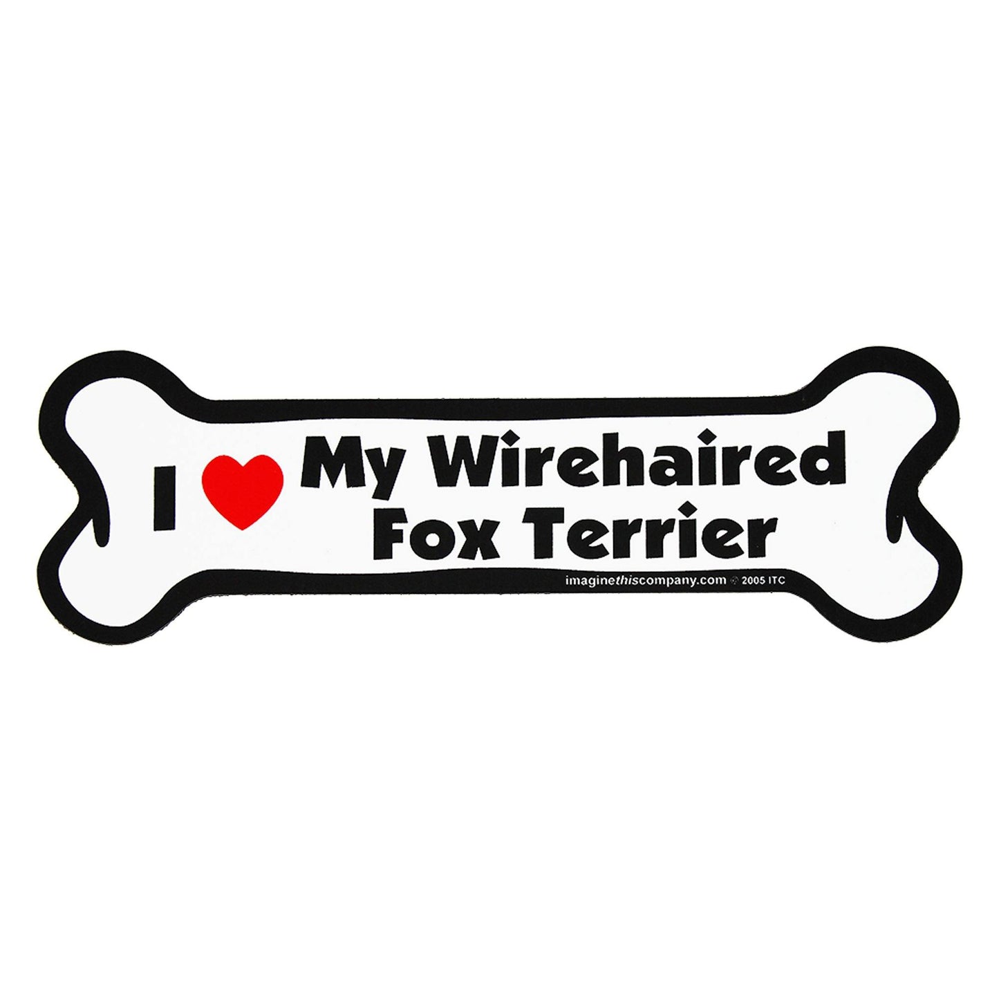 I Love My Dog Car Magnet: Breeds L - Z