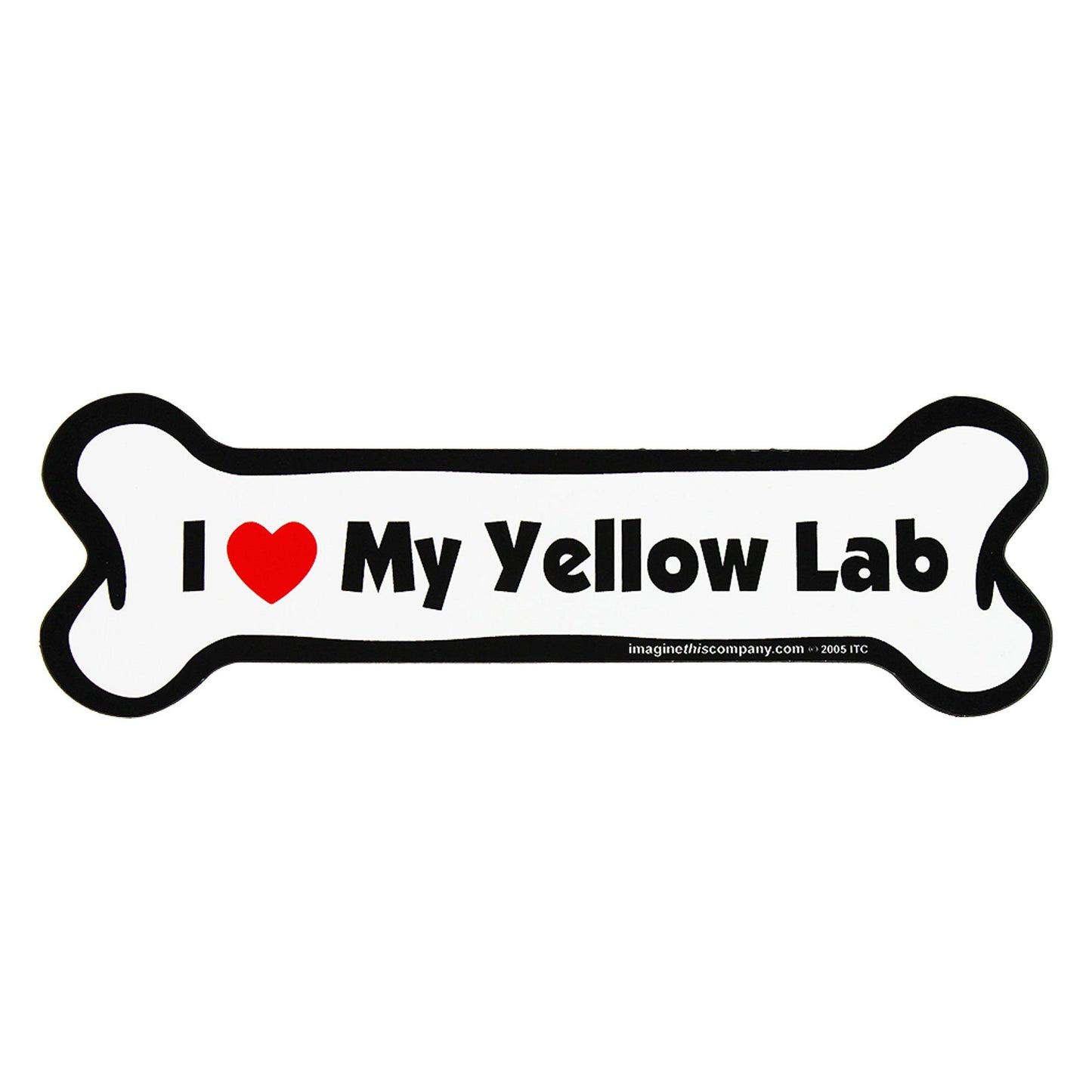 I Love My Dog Car Magnet: Breeds L - Z