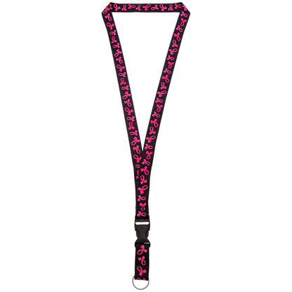 Pretty Pink Ribbon Lanyard