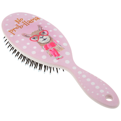 No Prob-llama Hairbrush & Pocket Mirror Set