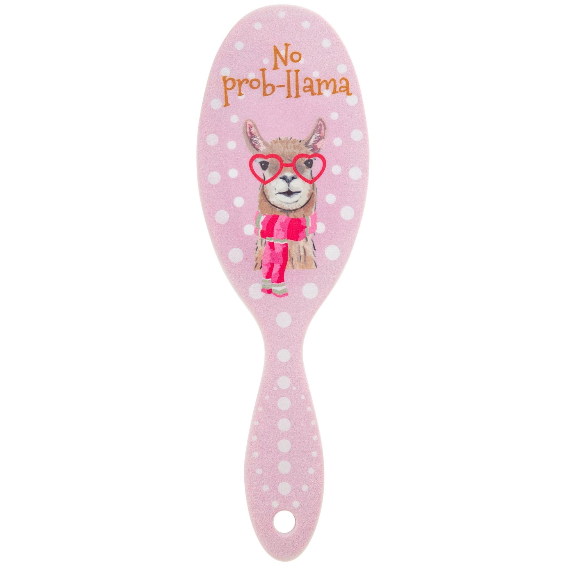 No Prob-llama Hairbrush & Pocket Mirror Set