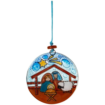 Bible Story Recycled Glass Ornament