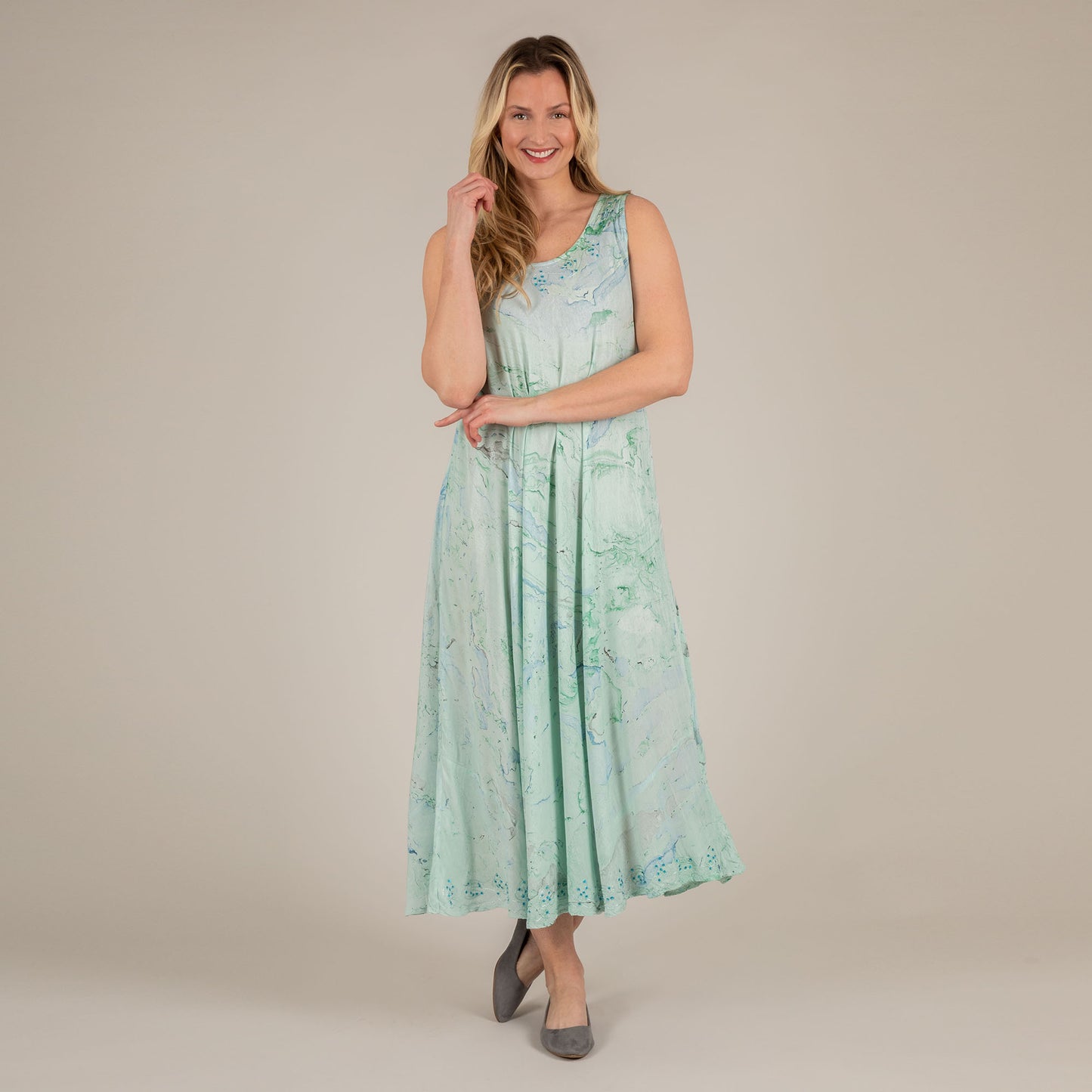 Marbleous Tie-Dye Long Dress | Fair Trade