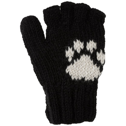 Pawsitively Warm 2-in-1 Wool Fingerless Mittens