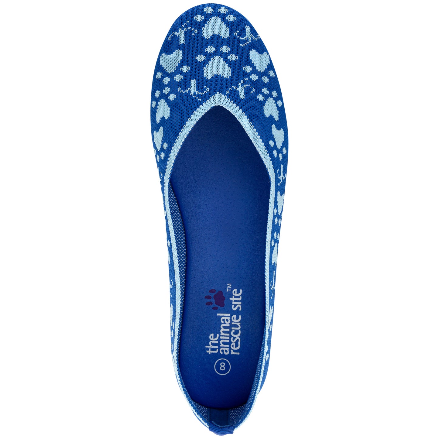 Woven Paw Print Ballet Flats