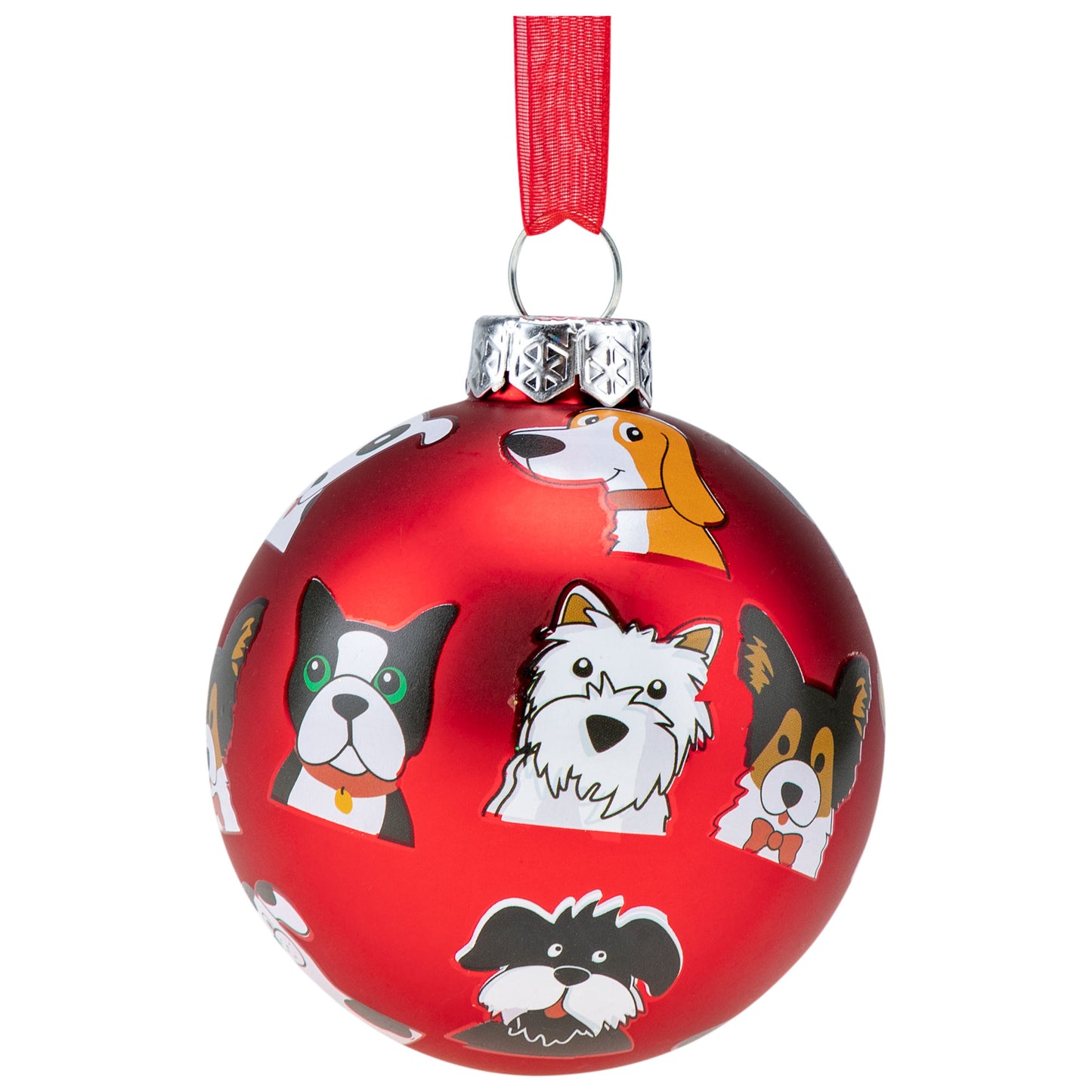 Pet Portrait Glass Ornament