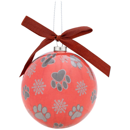 Silver Paws Ornaments - Set of 6