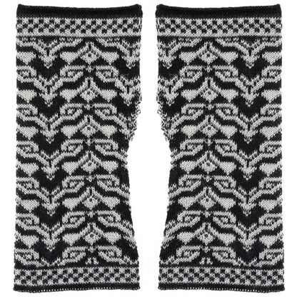 Two-Toned Alpaca Fingerless Mittens