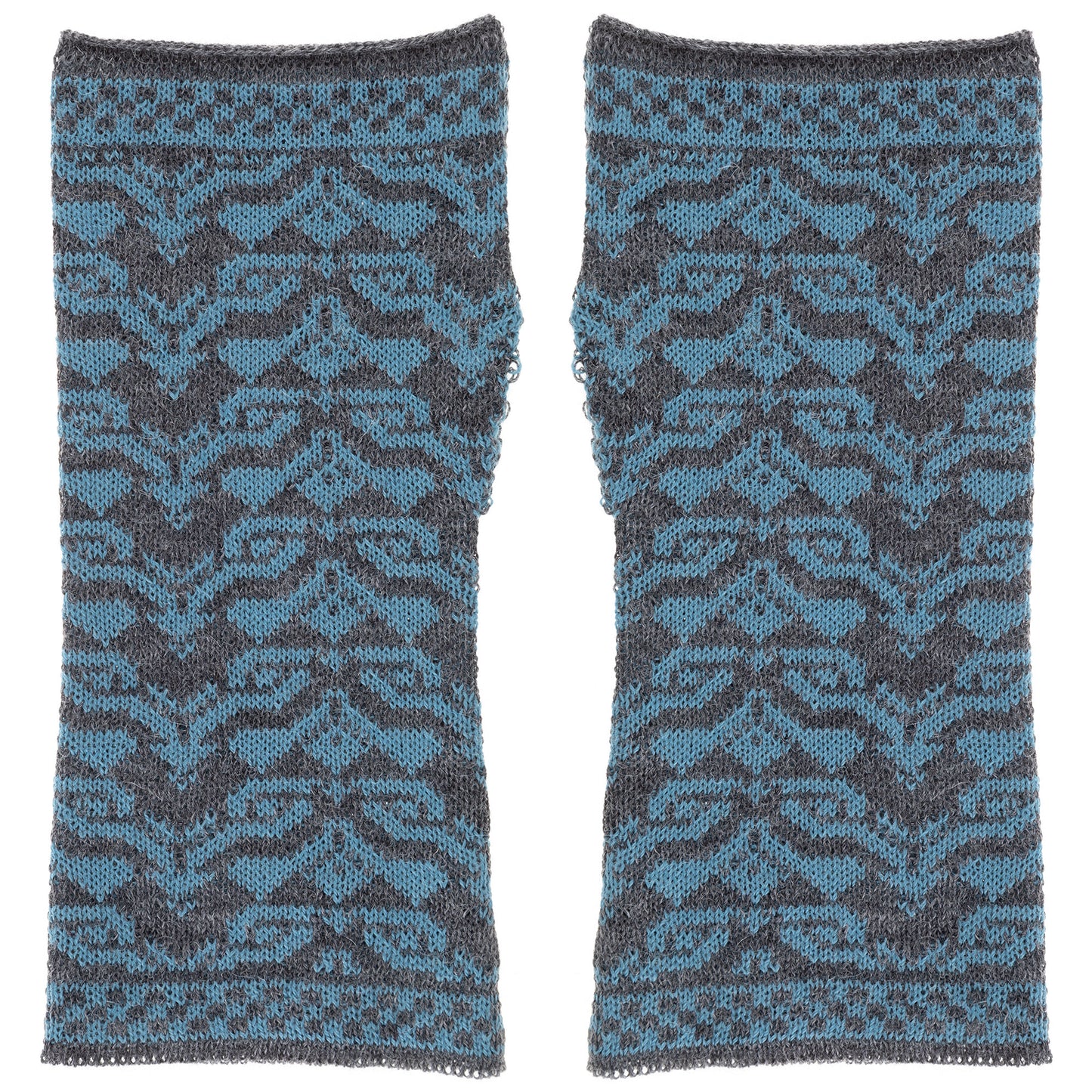 Two-Toned Alpaca Fingerless Mittens