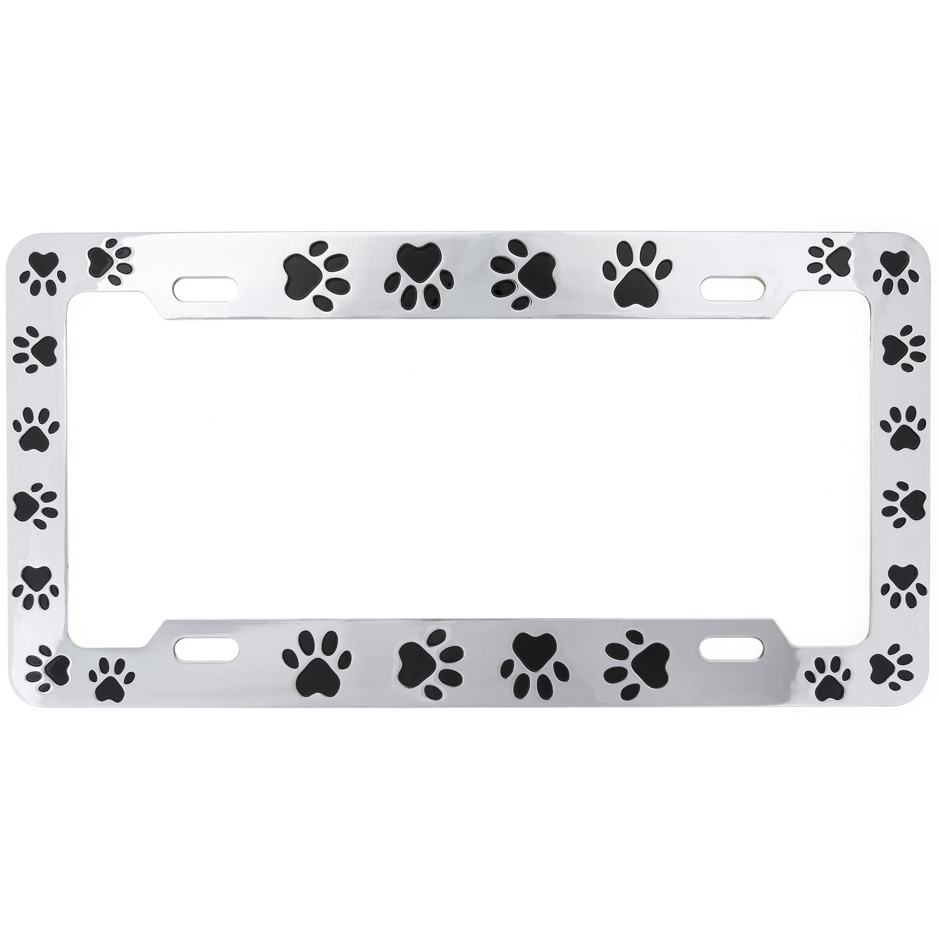 Paw Print License Plate Frame