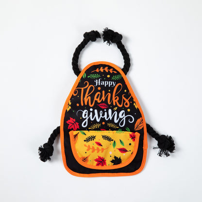 Cash & Coop Thanksgiving Apron Dog Toy