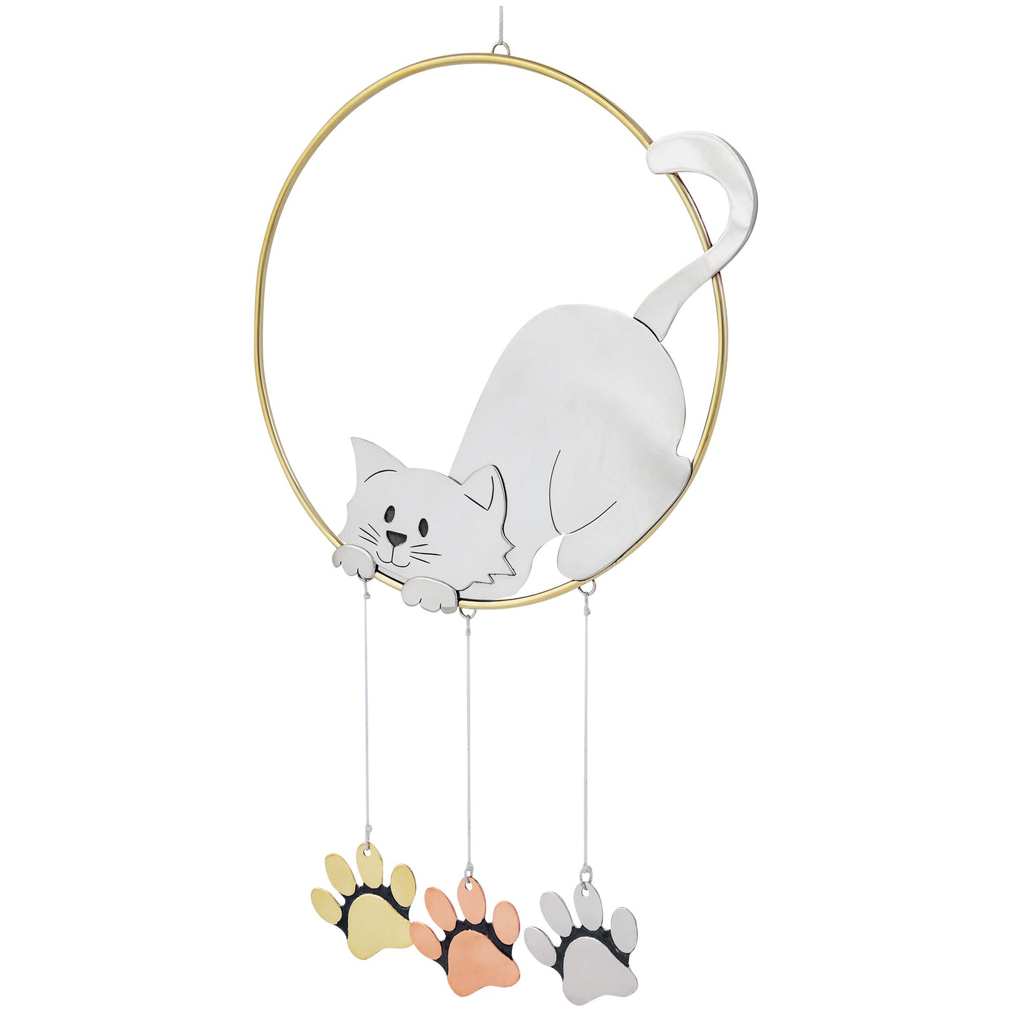 Playful Pet Mixed Metal Wind Chime