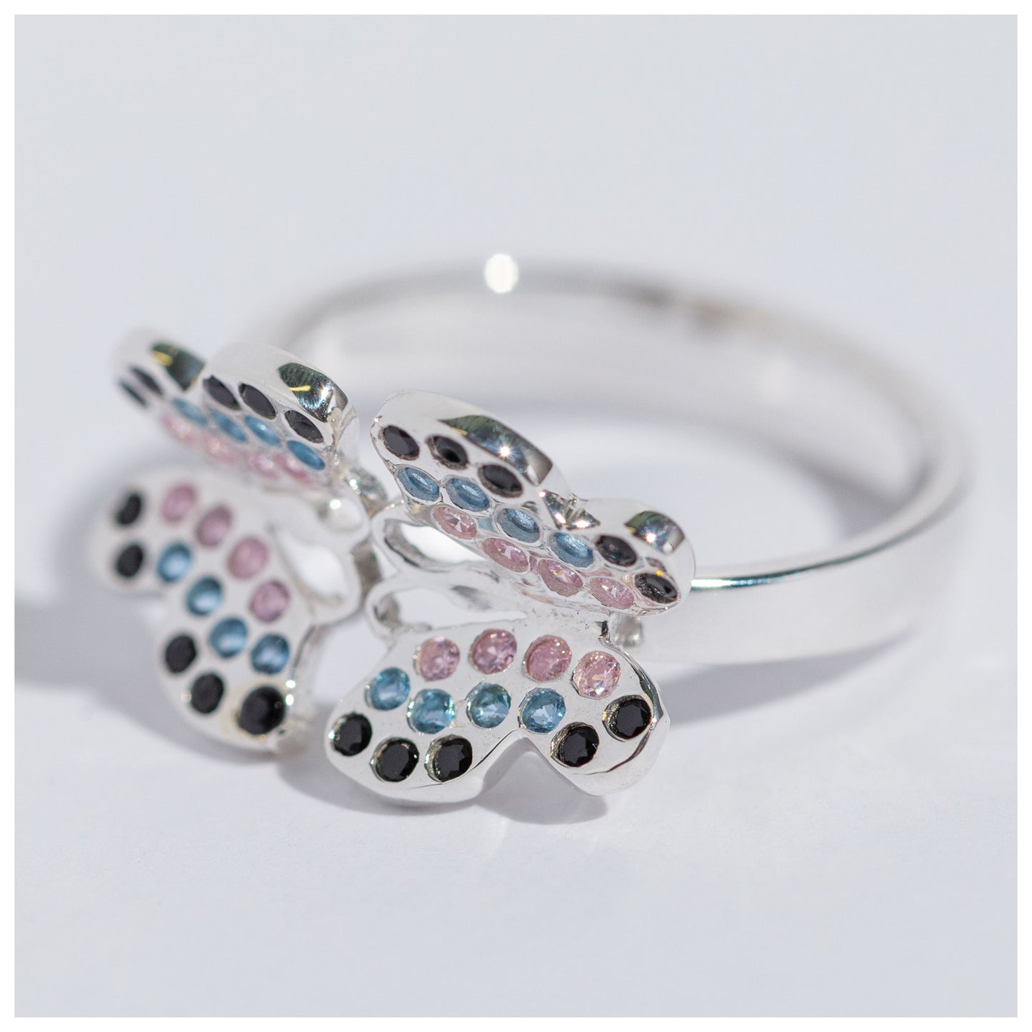 Dazzling Butterflies Sterling Toe Ring