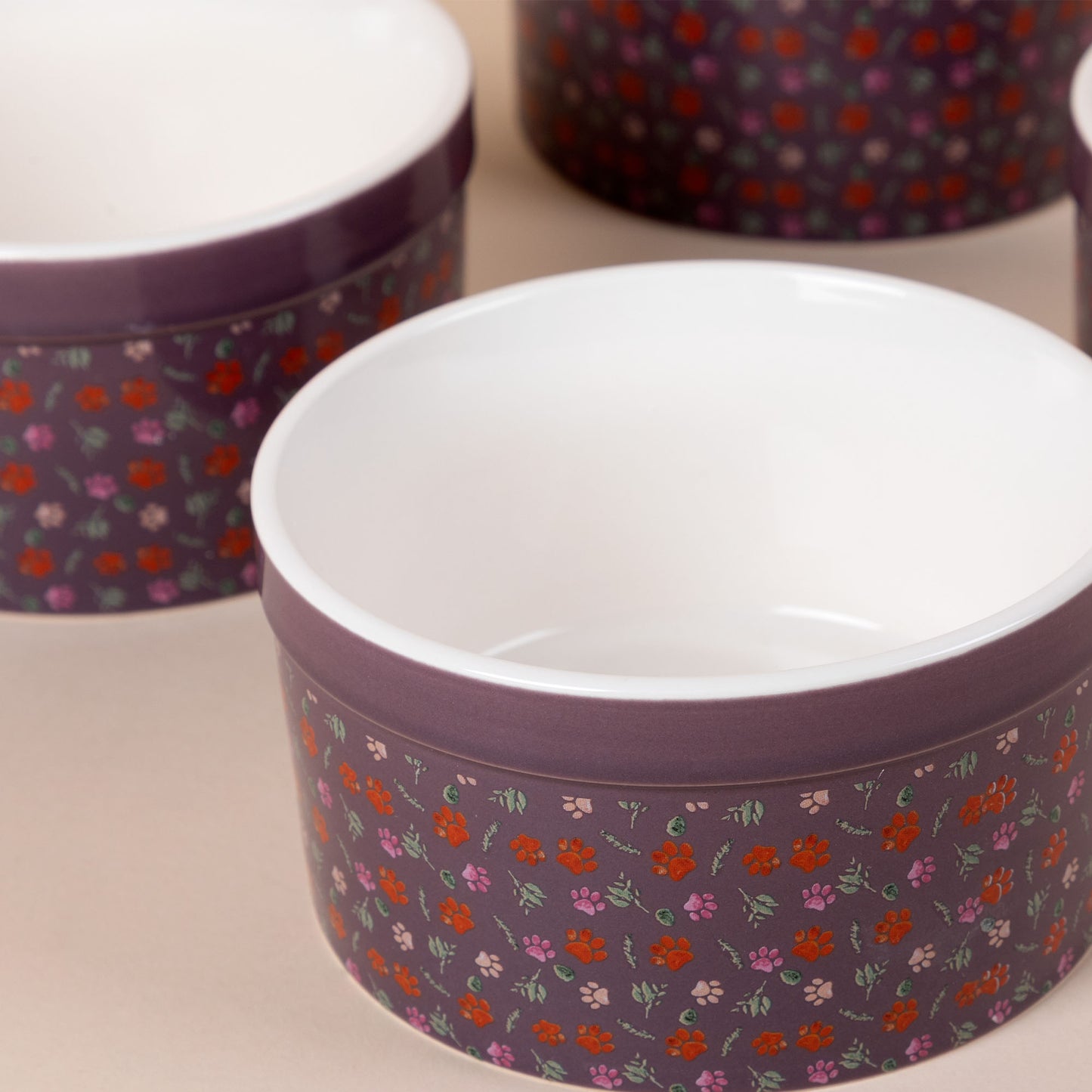 Paw Print Ramekin - Set of 4