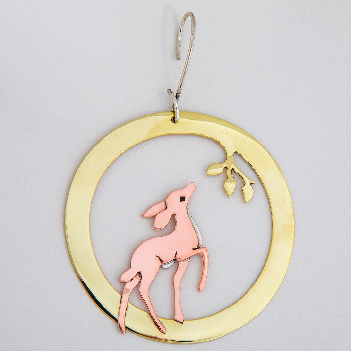 Sweet Deer Mixed Metal Ornament