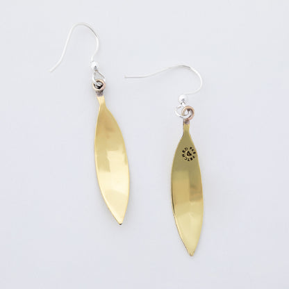 Falling Leaves Mixed Metal Earrings