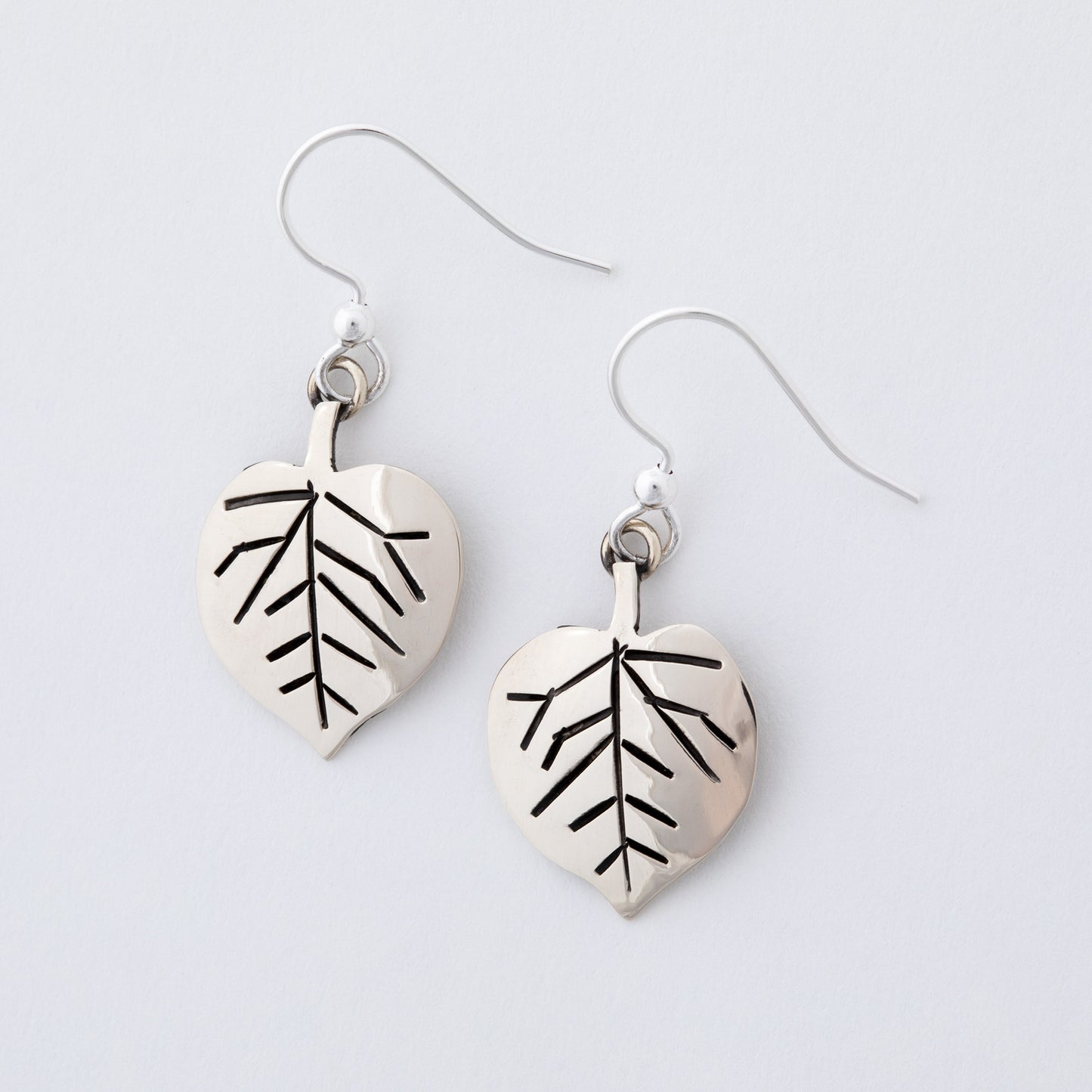 Falling Leaves Mixed Metal Earrings