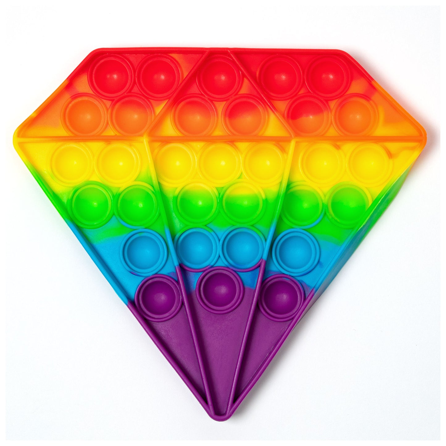 Primary Rainbow Fidget Pop-It Toy