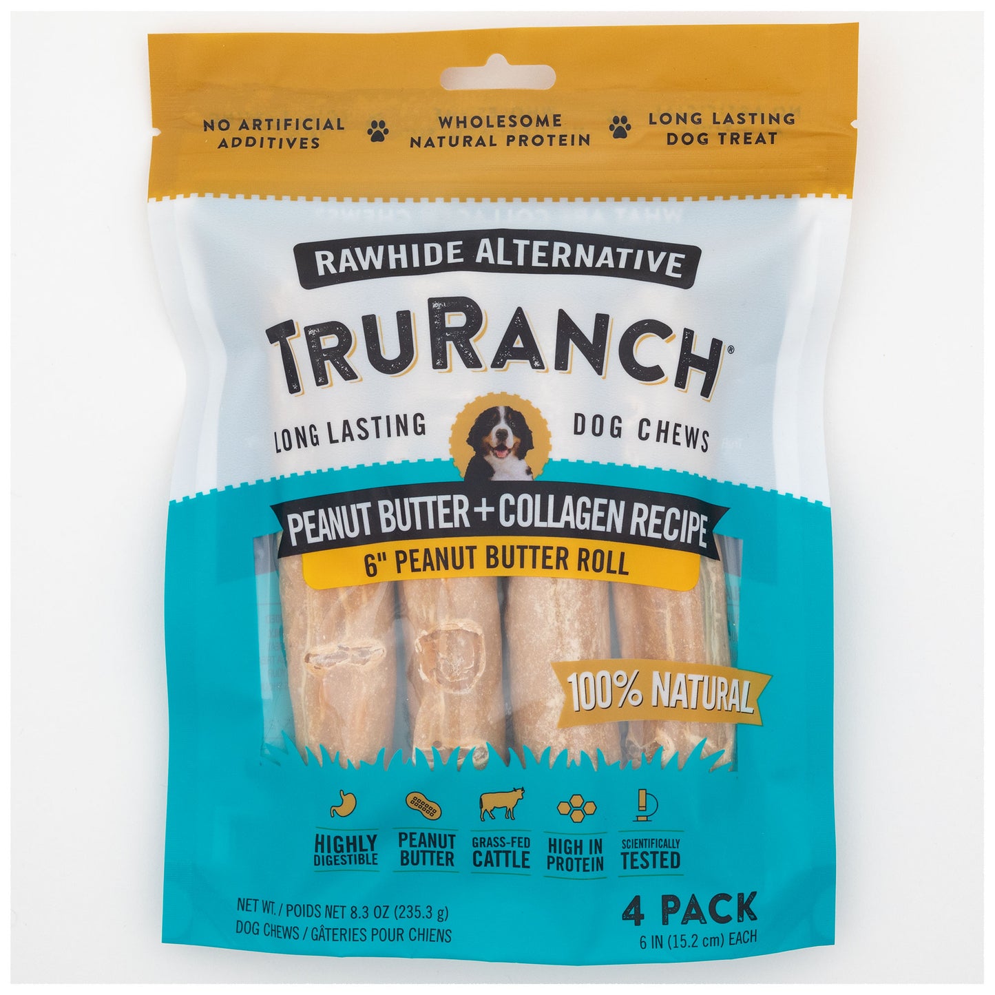 TruRanch&reg; 6" Collagen Roll - 4 Pack