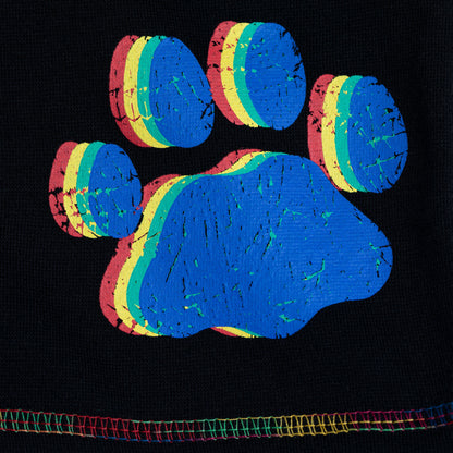 Rainbow Paw Black Board Shorts