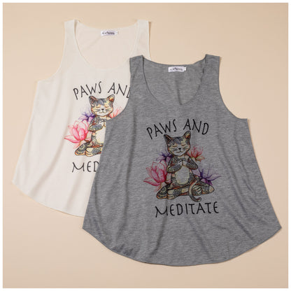 Paws To Meditate Tank Top