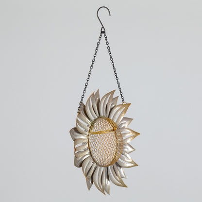 Hanging Sunflower Mesh Bird Feeder