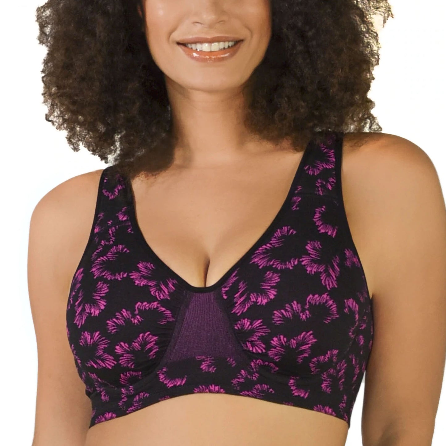 Rhonda Shear Seamless Underwire Bra with Adjustable Straps