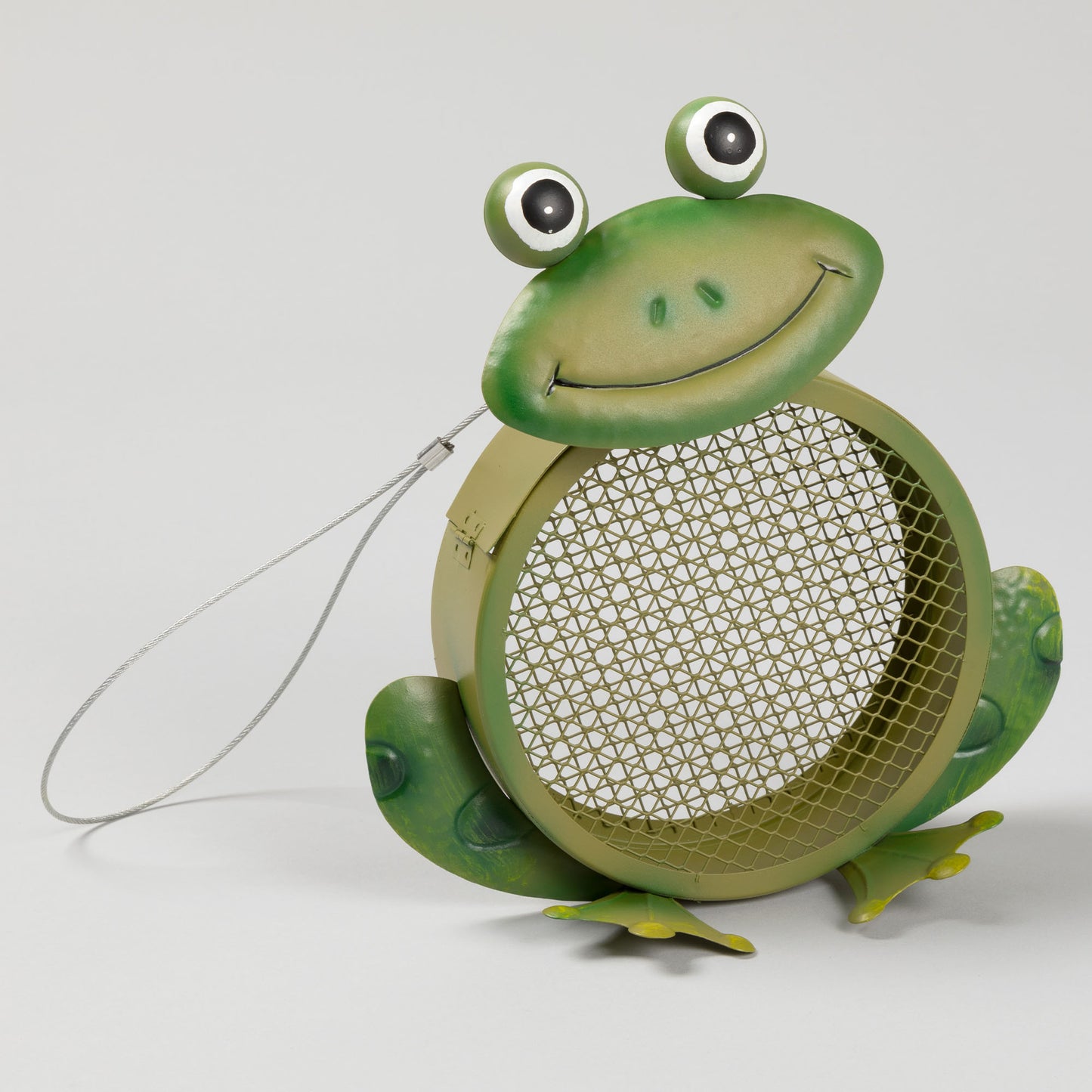 Hanging Mesh Frog Bird Feeder