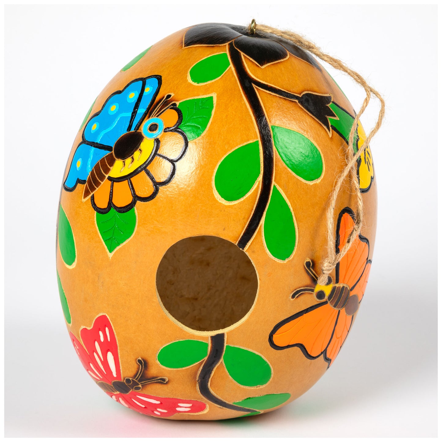 Hand Painted Gourd Birdhouse