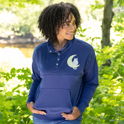 Animal Fun Snap Cadet Pullover