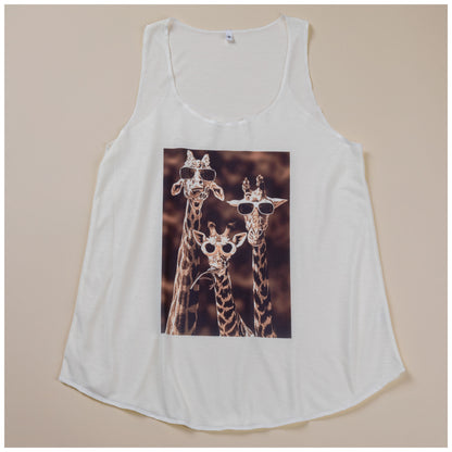 Summer Fun Giraffe Tank Top