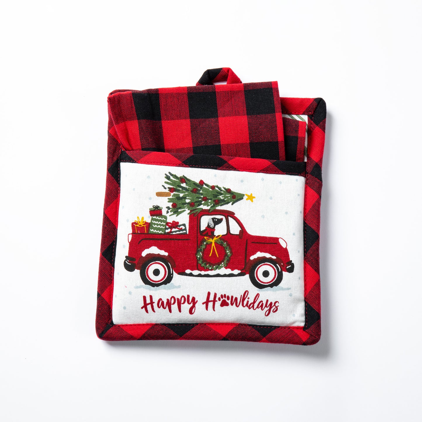 Happy Howlidays Pot Holder & Dish Towel Gift Set