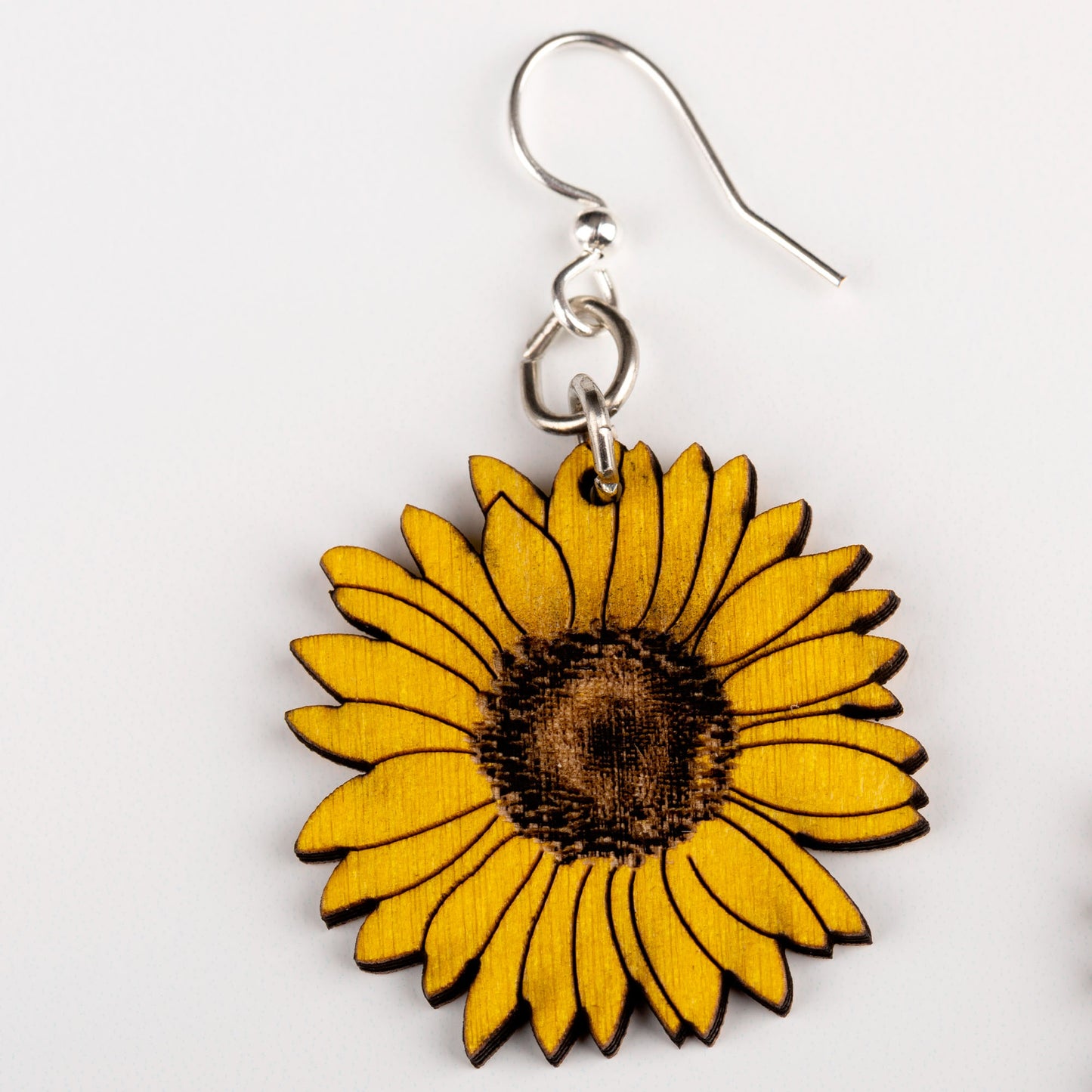 Sunflower Wooden Earrings