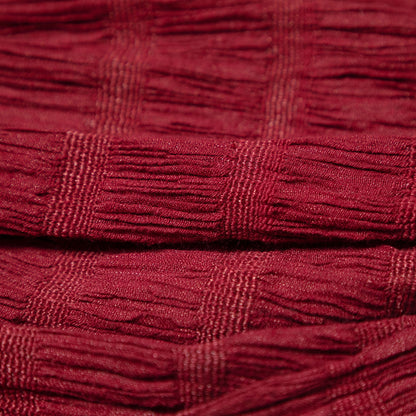 Sweet Fringe Maroon Hand Loomed Scarf