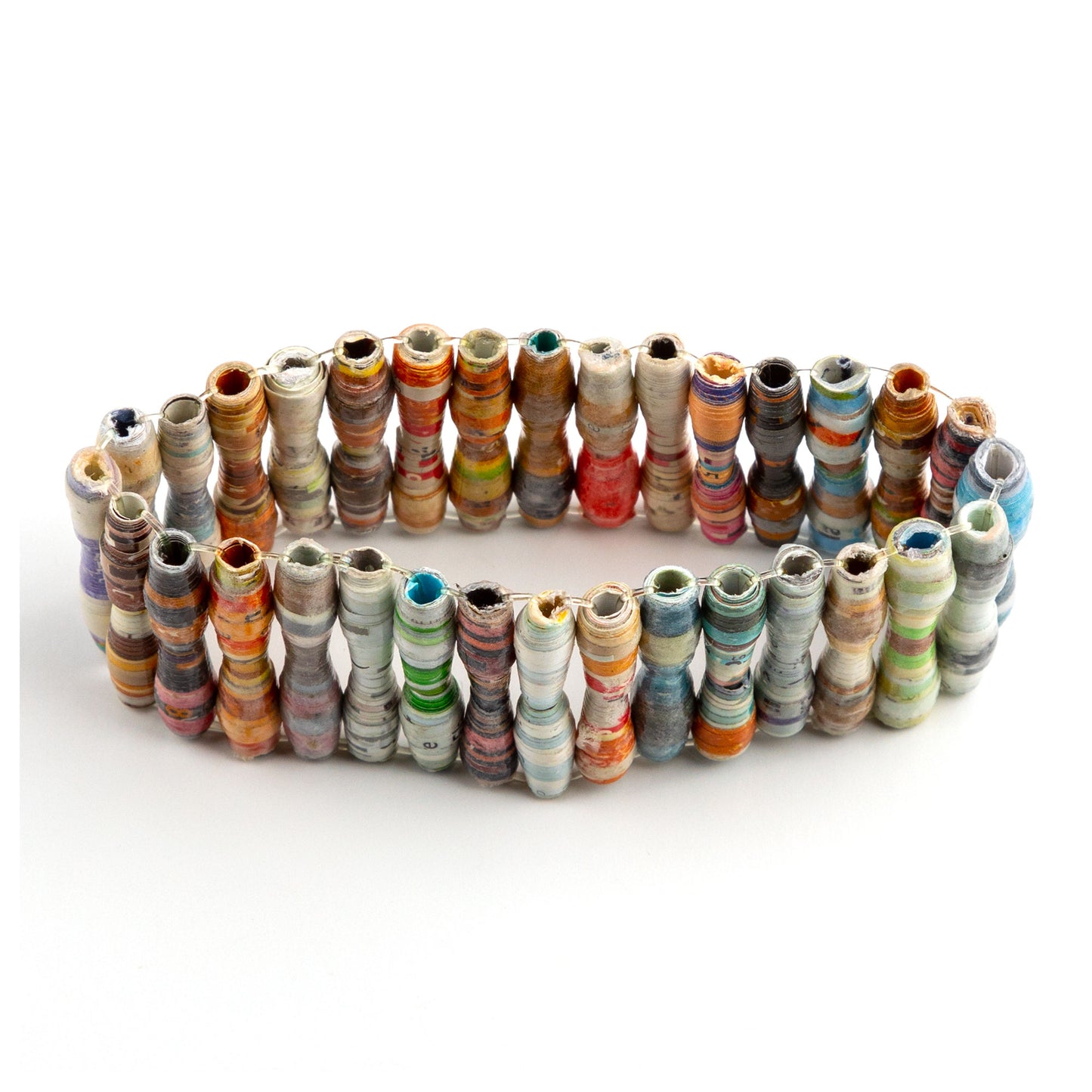 Recycled Plastic Beaded Bracelet