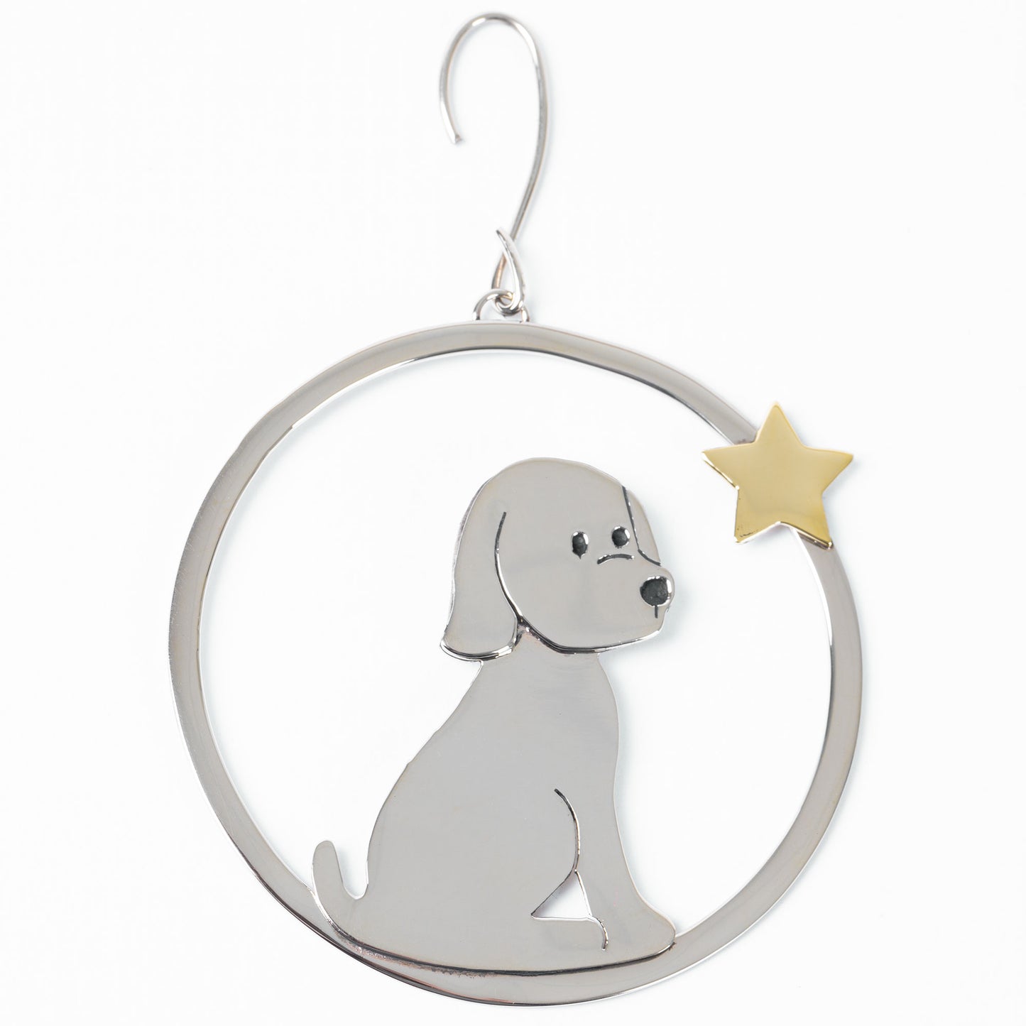 Wish Upon a Star Dog Mixed Metal Ornament