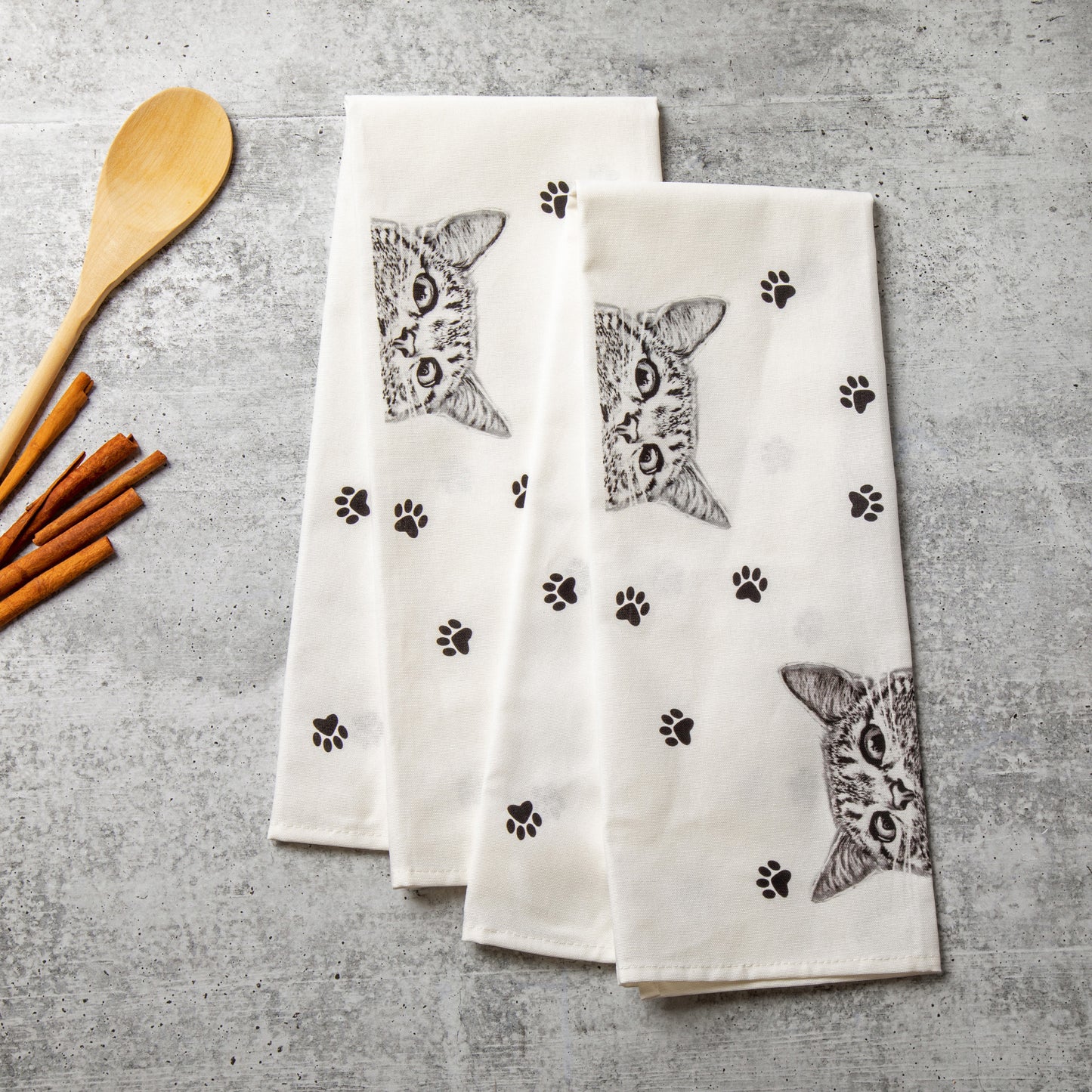 Peek-A-Boo Cat and Dog Kitchen Textiles